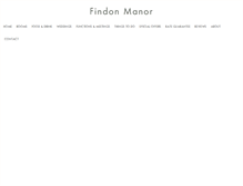 Tablet Screenshot of findonmanor.com